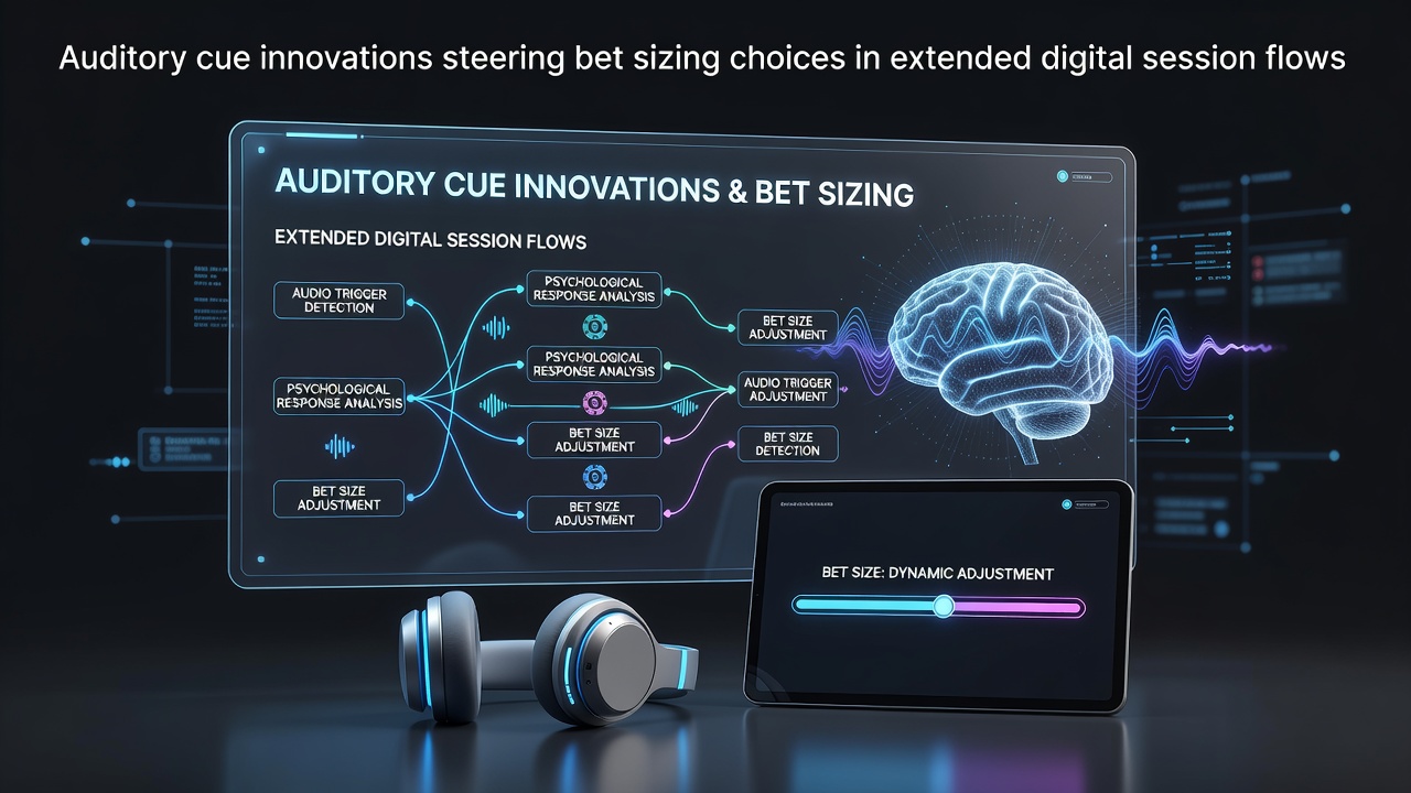 Digital casino interface displaying adaptive audio controls and bet sizing panels during extended gameplay