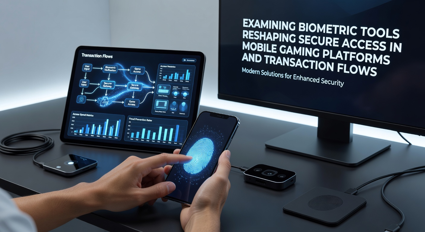 Secure transaction screen showing biometric confirmation for mobile gaming deposits